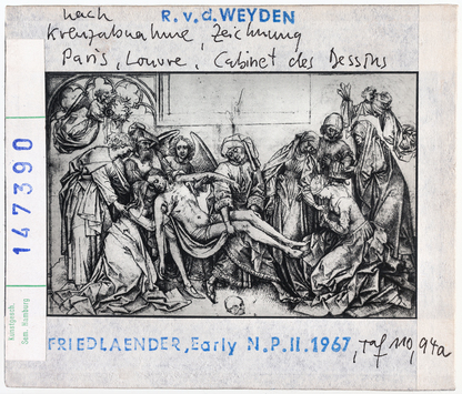 Vorschaubild Rogier van der Weyden (nach): Kreuzabnahme, Zeichnung. Paris, Louvre, Cabinet des Dessins 